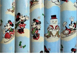 One Roll of Disney MICKEY MINNIE MOUSE wrapping paper gift wrap 70 Sq ft NIP